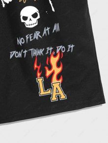Skull Flame Sweat Shorts