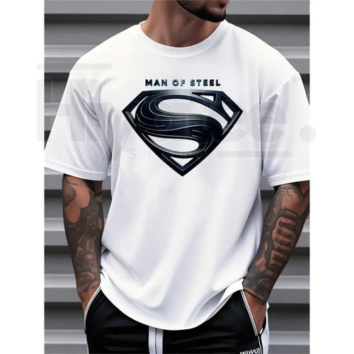 "Man of Steel" – Men's Graphic Top