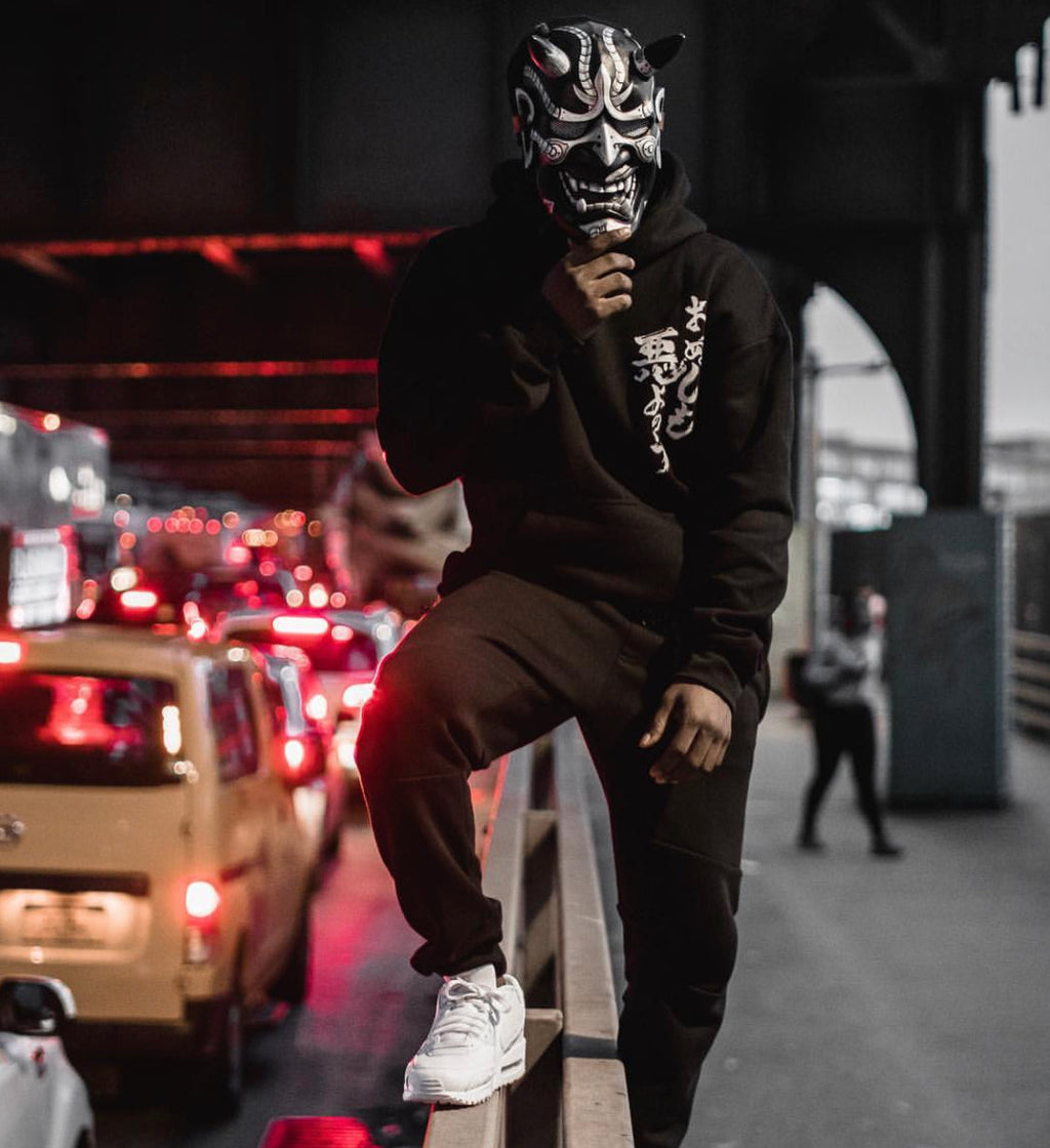 Black Japanese Rid Evil Hoodie