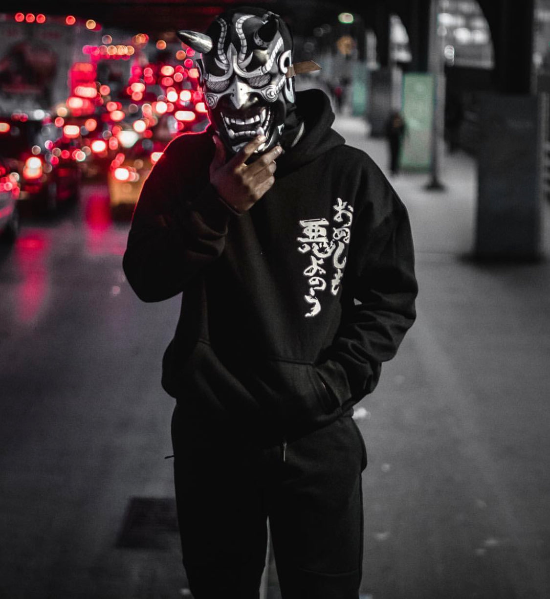 Black Japanese Rid Evil Hoodie