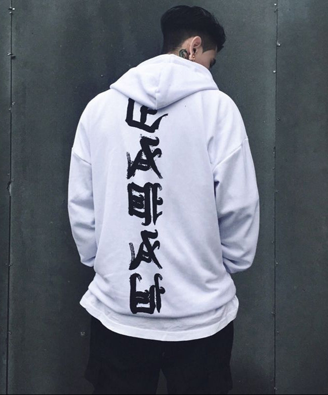 White Japanese Rid Evil Hoodie