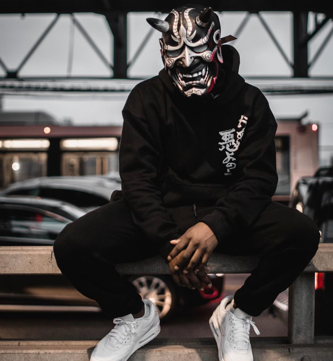 Black Japanese Rid Evil Hoodie