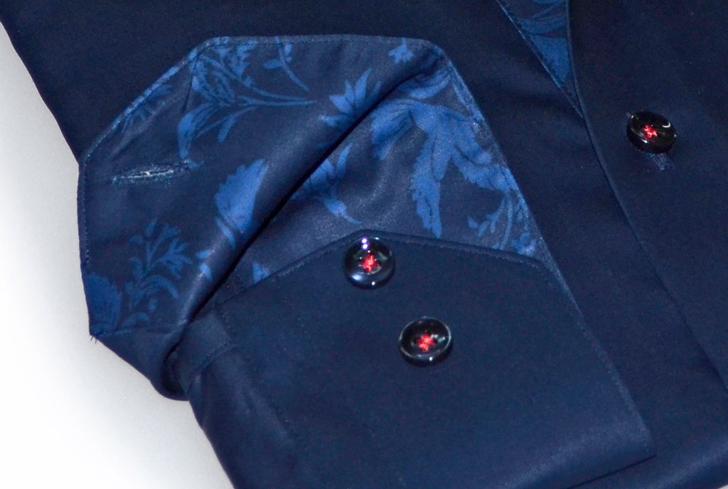 Geo Button-Up Shirt • Navy
