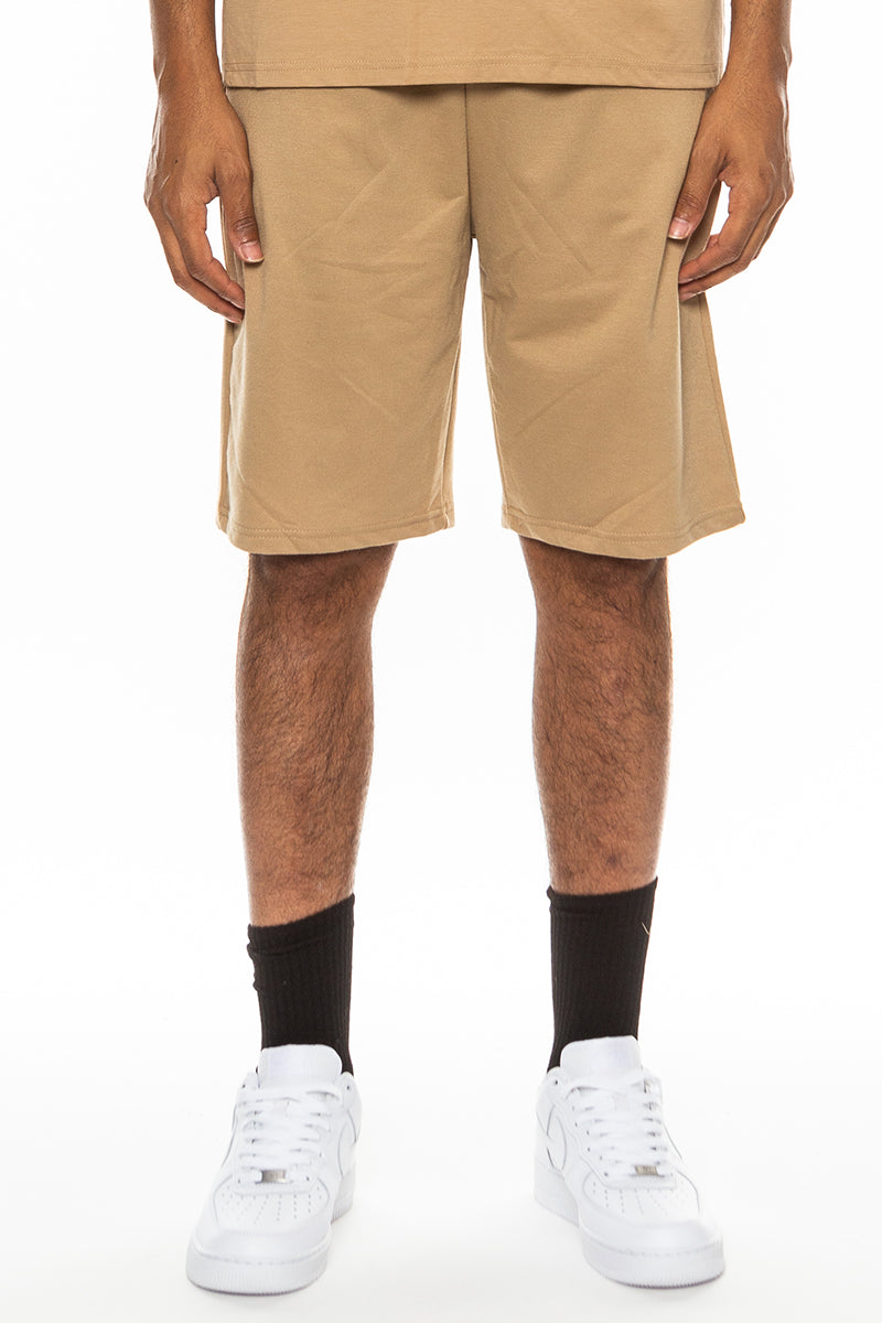 Checkered Khaki Shorts