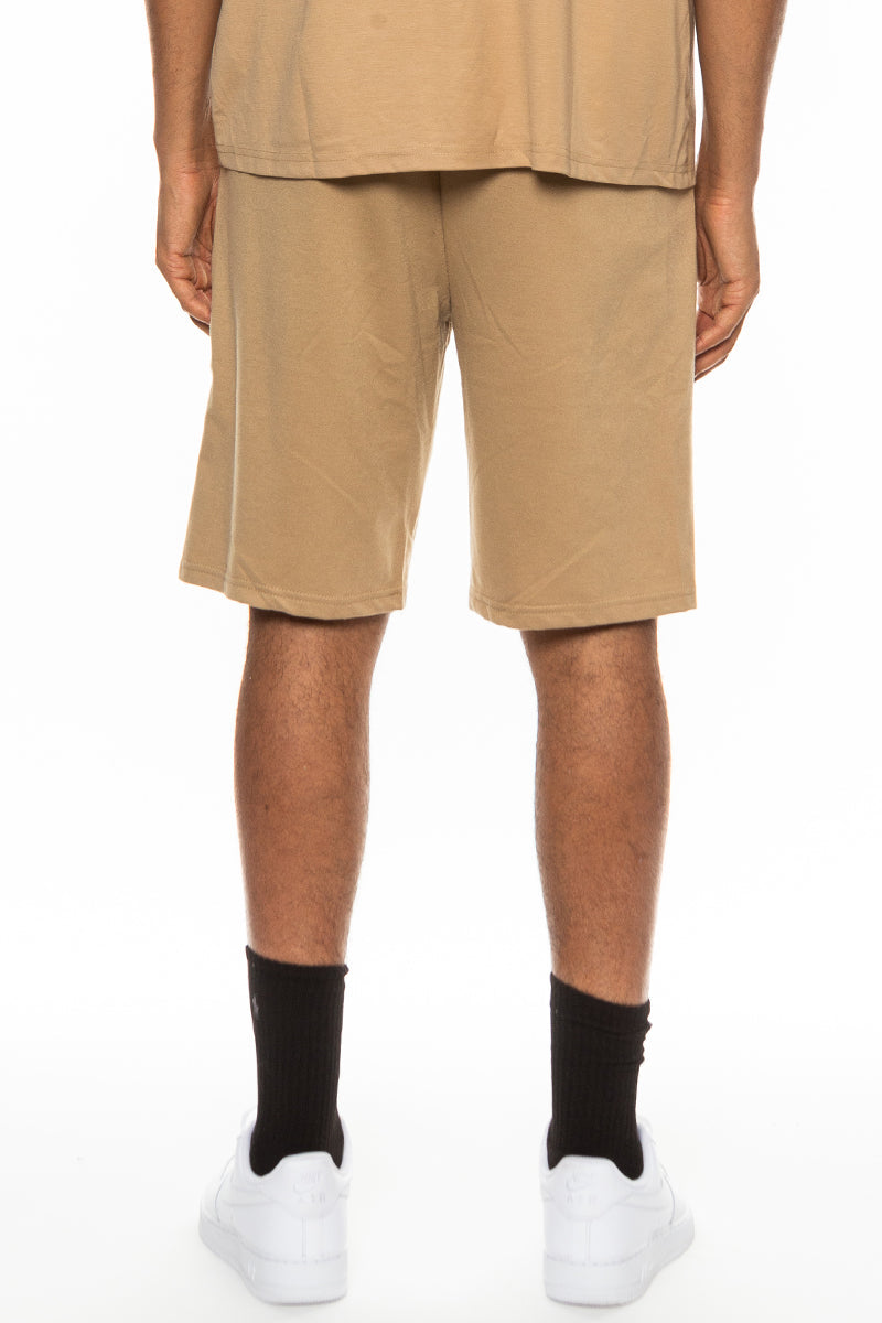 Checkered Khaki Shorts