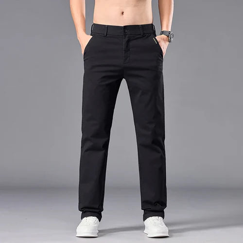 Men Straight Fit Autumn Pants