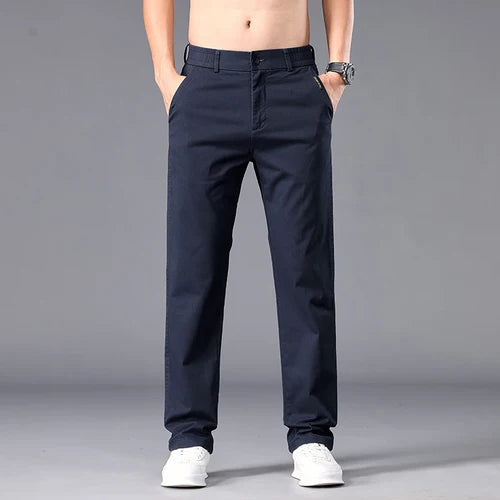 Men Straight Fit Autumn Pants