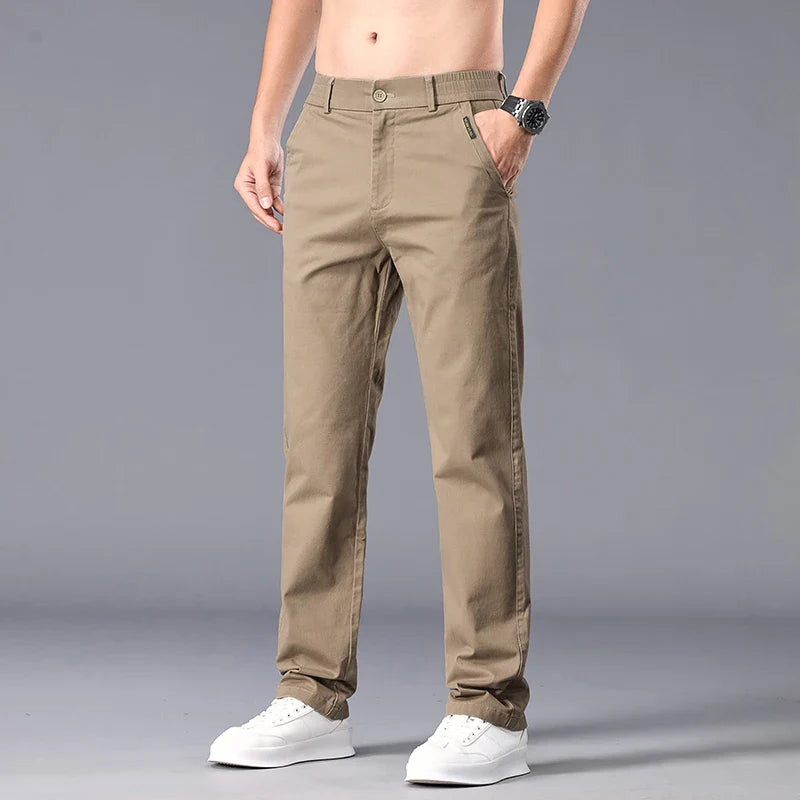 Men Straight Fit Autumn Pants