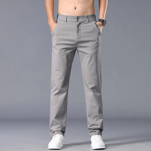Men Straight Fit Autumn Pants