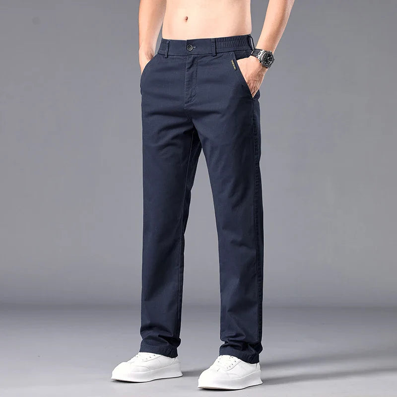 Men Straight Fit Autumn Pants