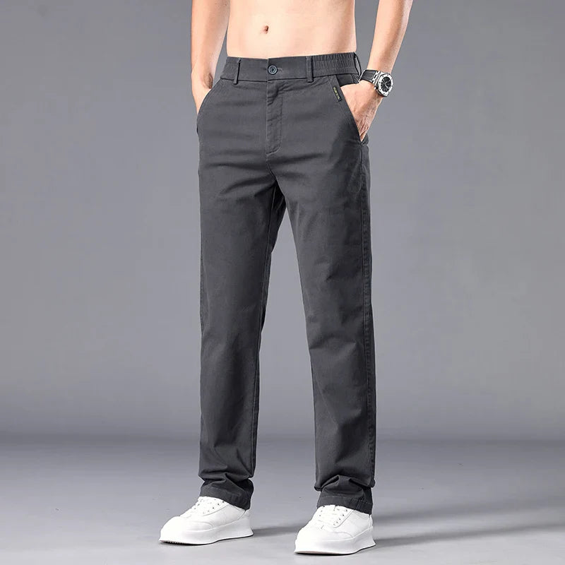 Men Straight Fit Autumn Pants
