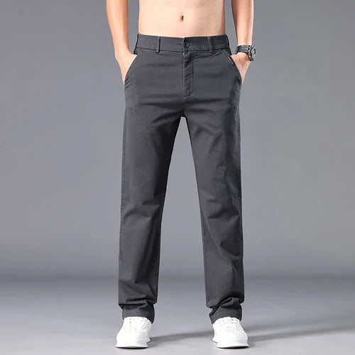 Men Straight Fit Autumn Pants