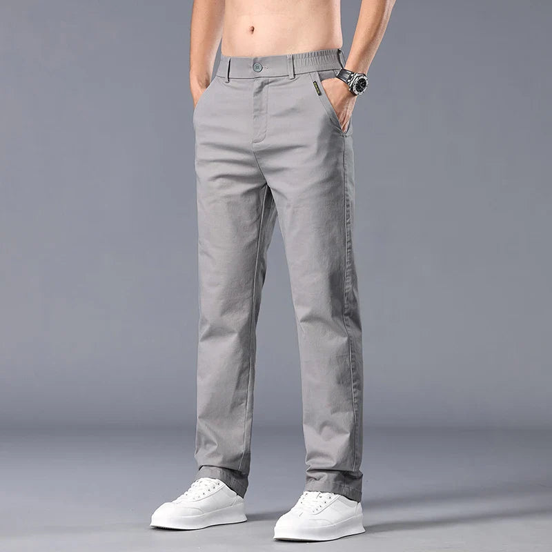 Men Straight Fit Autumn Pants