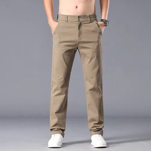 Men Straight Fit Autumn Pants