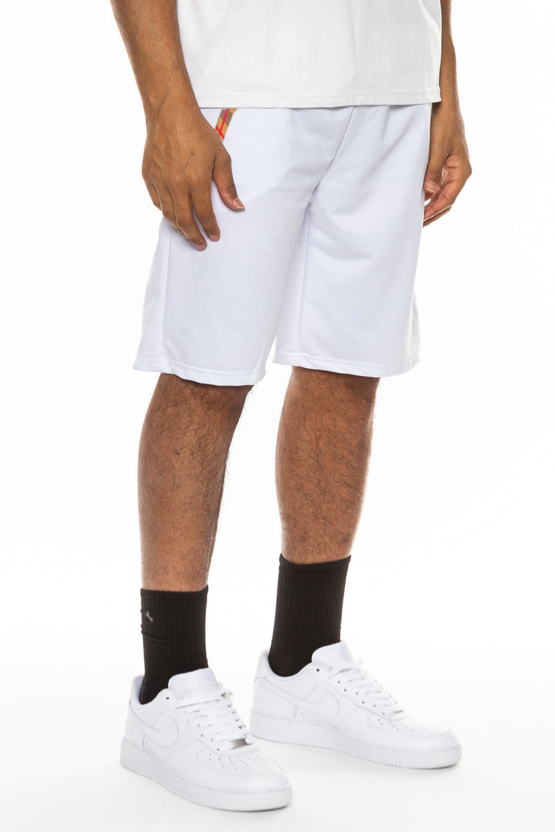 Checkered Khaki Shorts