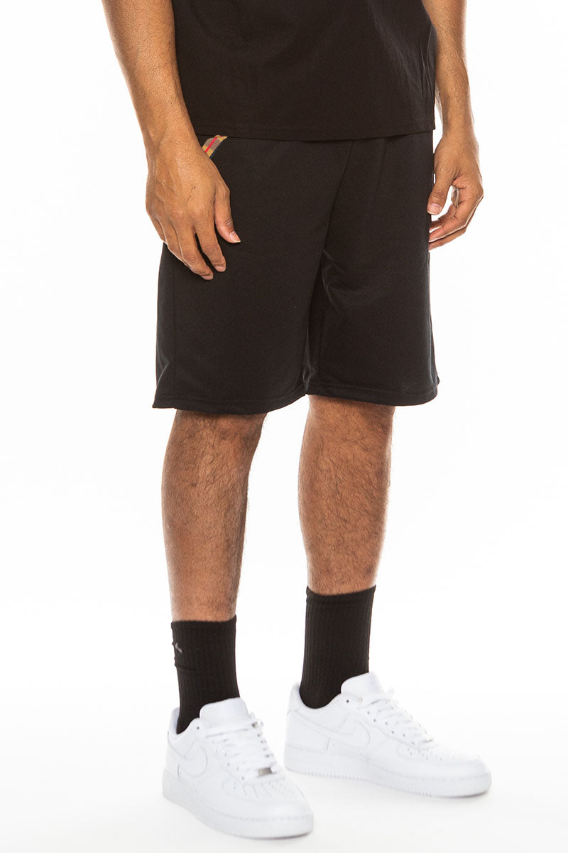 Checkered Khaki Shorts