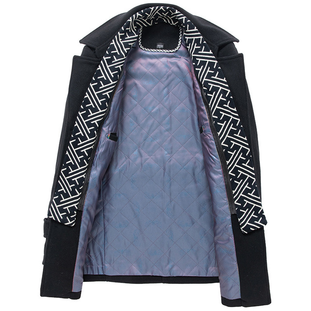 Wool Coat with Detachable Scarf