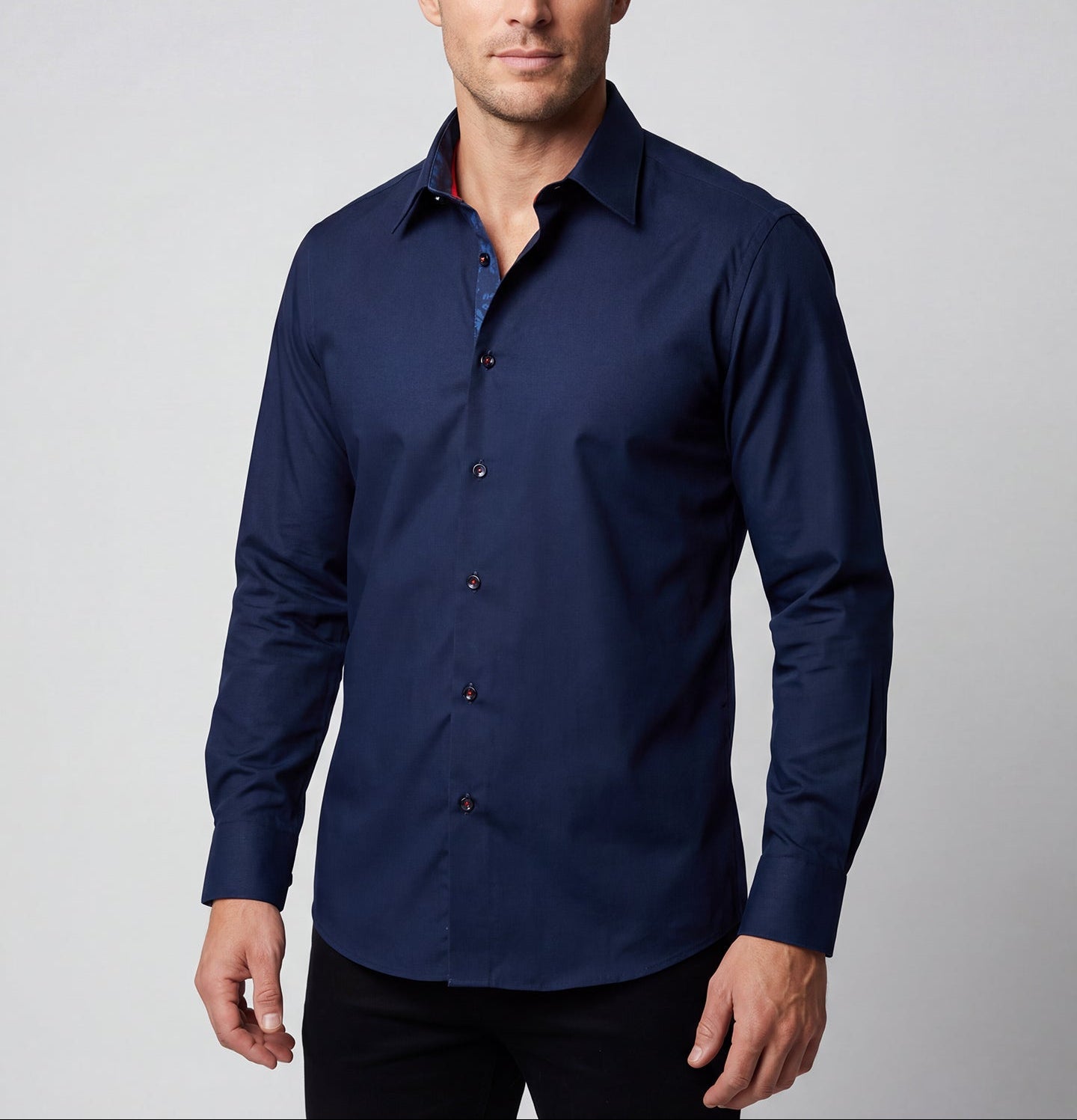 Geo Button-Up Shirt • Navy